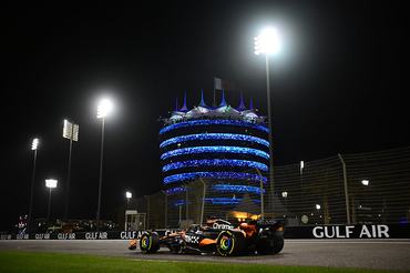 Oscar Piastri runs during the race of the Bahrain GP, the 4th round of the Formula 1 World Championship, at the Bahrain International Circuit in Sakhir, Bahrain, on April 13, 2025. (Photo by Andrea Diodato/NurPhoto via Getty Images)
