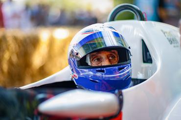 CHICHESTER, ENGLAND - JULY 13: Alain Prost drives his McLaren during the Goodwood Festival of Speed at Goodwood on July 13, 2025 in Chichester, England. (Photo by Bob McCaffrey/Getty Images)